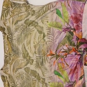 Tropical Print Women's Blouse